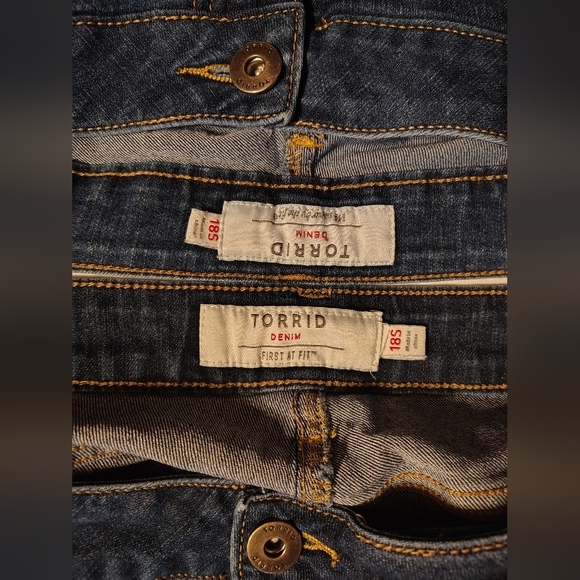 Torrid High Rise Skinny Women's Jeans (2) Pairs Size 18 Short - Picture 10 of 10